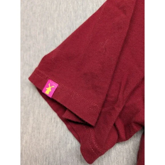 Dutch Bros Coffee Men Shirt XL Red Peace Sign Stay Up late Change the World - Picture 4 of 7